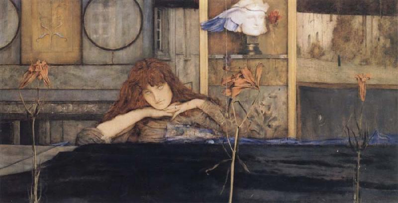 Fernand Khnopff I Lock My Door Upon Myself China oil painting art